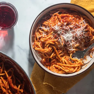 Recipe 'Homemade Spaghetti and Tomato Sauce Recipe'