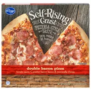Kroger Pizza, Self-Rising Crust, Double Bacon
