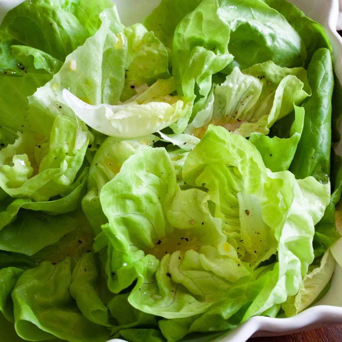 Butter Lettuce Salad with Shallots Vinaigrette