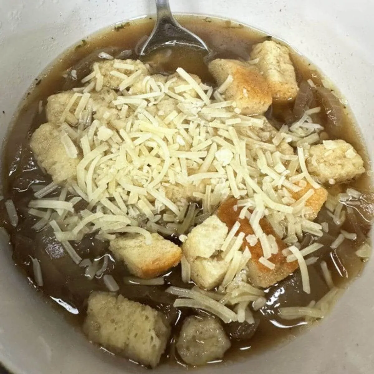 Easy French Onion Soup in Slow Cooker