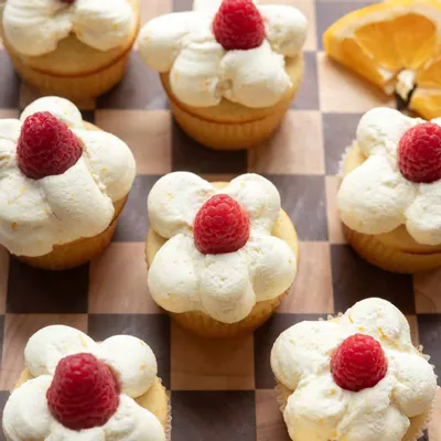 Recipe 'Raspberry Orange Cupcakes'