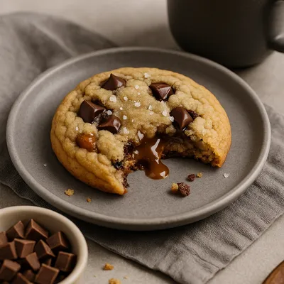 Recipe 'Chewy Salted Caramel Chocolate Chip Cookies Recipe'