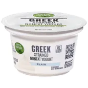 Open Nature 0% Milkfat Greek Plain Yogurt
