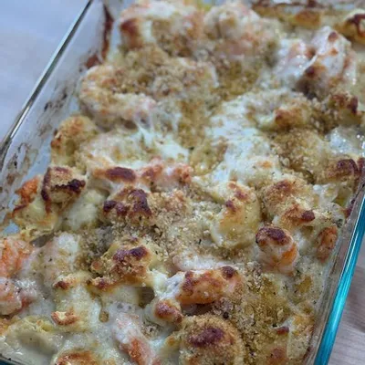 Recipe 'Shrimp Scampi Tortellini Bake'