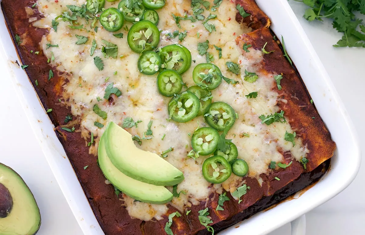 Mexican Shredded Beef Enchiladas