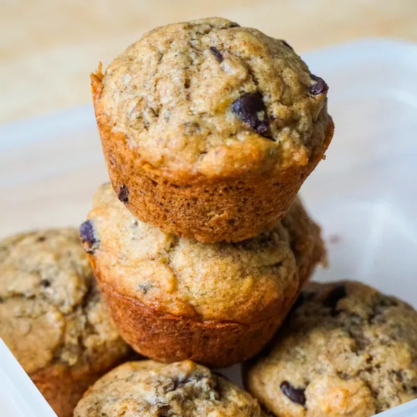 Easy, No-Frills Banana Muffins For Snacks & Breakfast