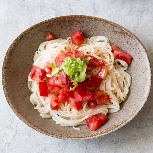 Refreshing Tomato Somen Noodles
