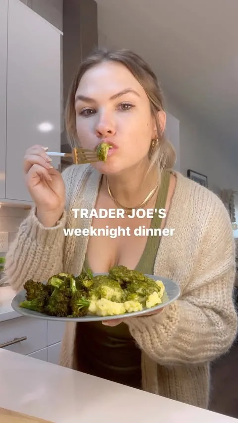 TRADER JOES MEALS EPISODE #3: Pesto Chicken & Broccoli