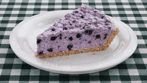 Fluffy Blueberry Cream Pie