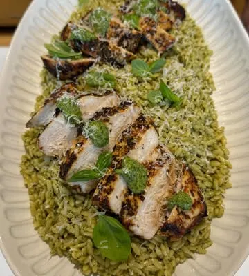 Recipe 'Pesto Orzo with Chicken'