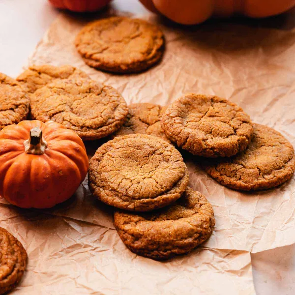 Pumpkin Spice Snickerdoodle Cookies