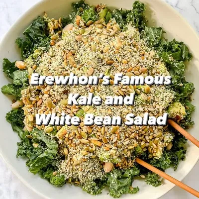 Recipe 'Erewhon’s Famous Kale and White Bean Salad'