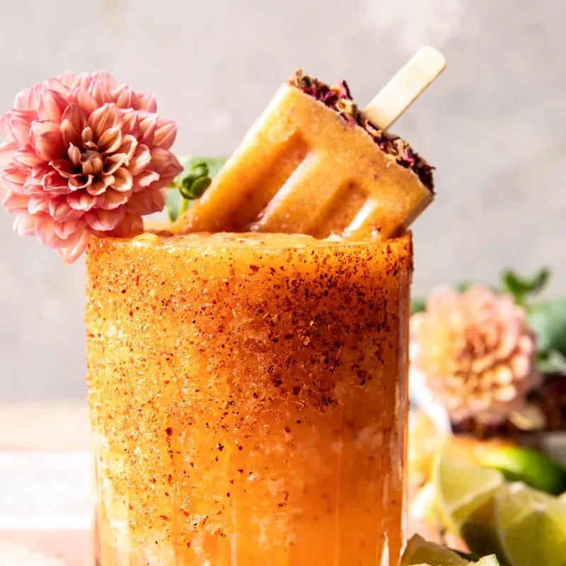 Frozen Aperol Peach Margarita