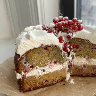 Recipe 'Red Currant Olive Oil Cake'