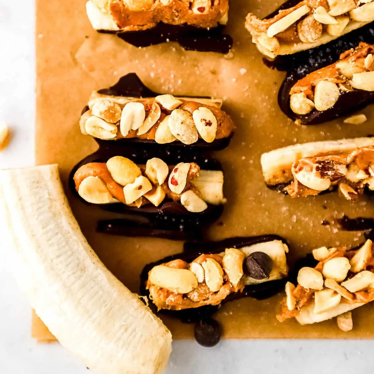 Banana Snickers Ice Cube Tray Bites