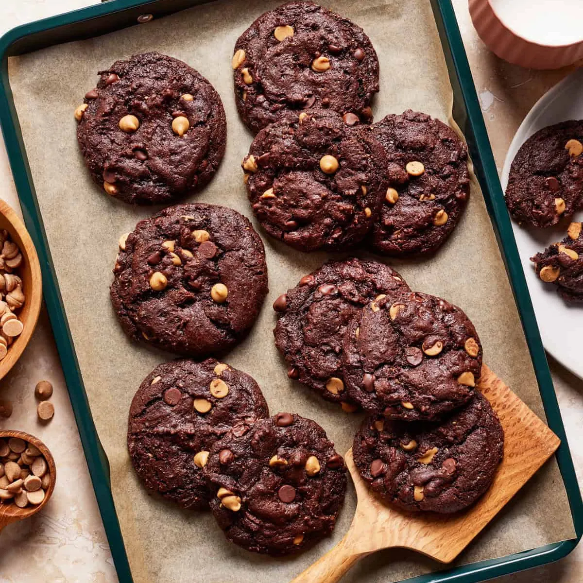 Flourless Chocolate Fudge Peanut Butter Cookie