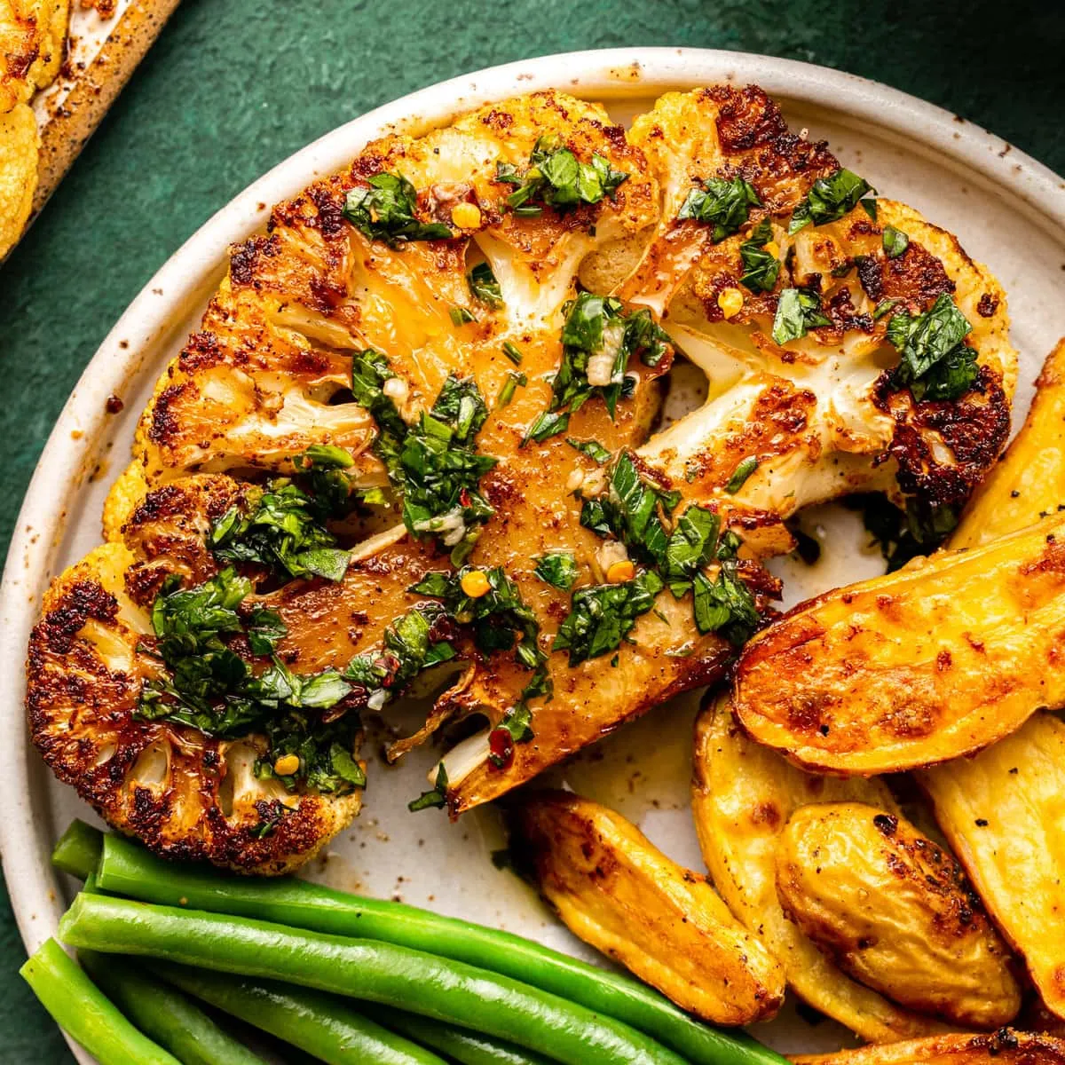 Cauliflower Steaks with Chimichurri