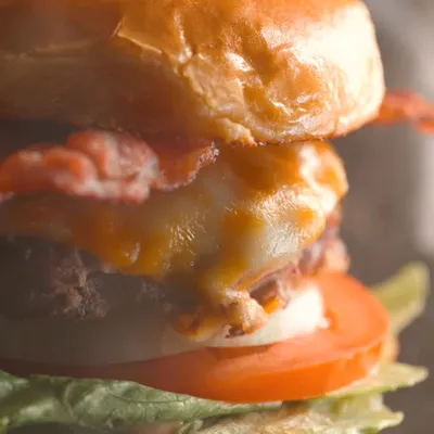 Recipe 'Egg-in-a-Hole Bacon Cheeseburger'