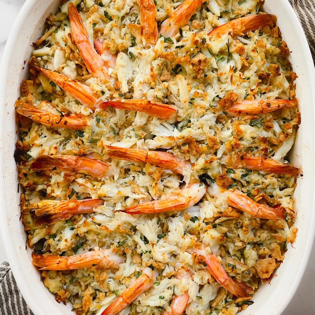 Baked Stuffed Shrimp Casserole (Gluten Free)