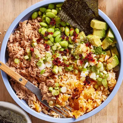 Recipe 'Crunchy Rice Spicy Tuna Bowls'
