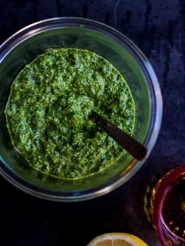 Spicy Green Harissa.