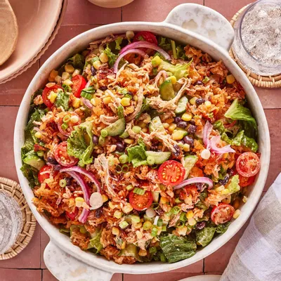 Recipe 'BBQ Chicken Crispy Rice Salad'