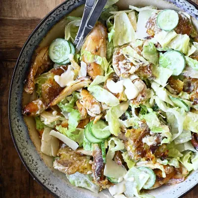 Recipe 'Rotisserie Chicken Smashed Potato Salad'