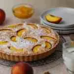 Recipe 'Peach Frangipane Tart with Chamomile'
