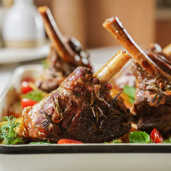 Greek Lamb Shanks &amp; Lemon Potatoes