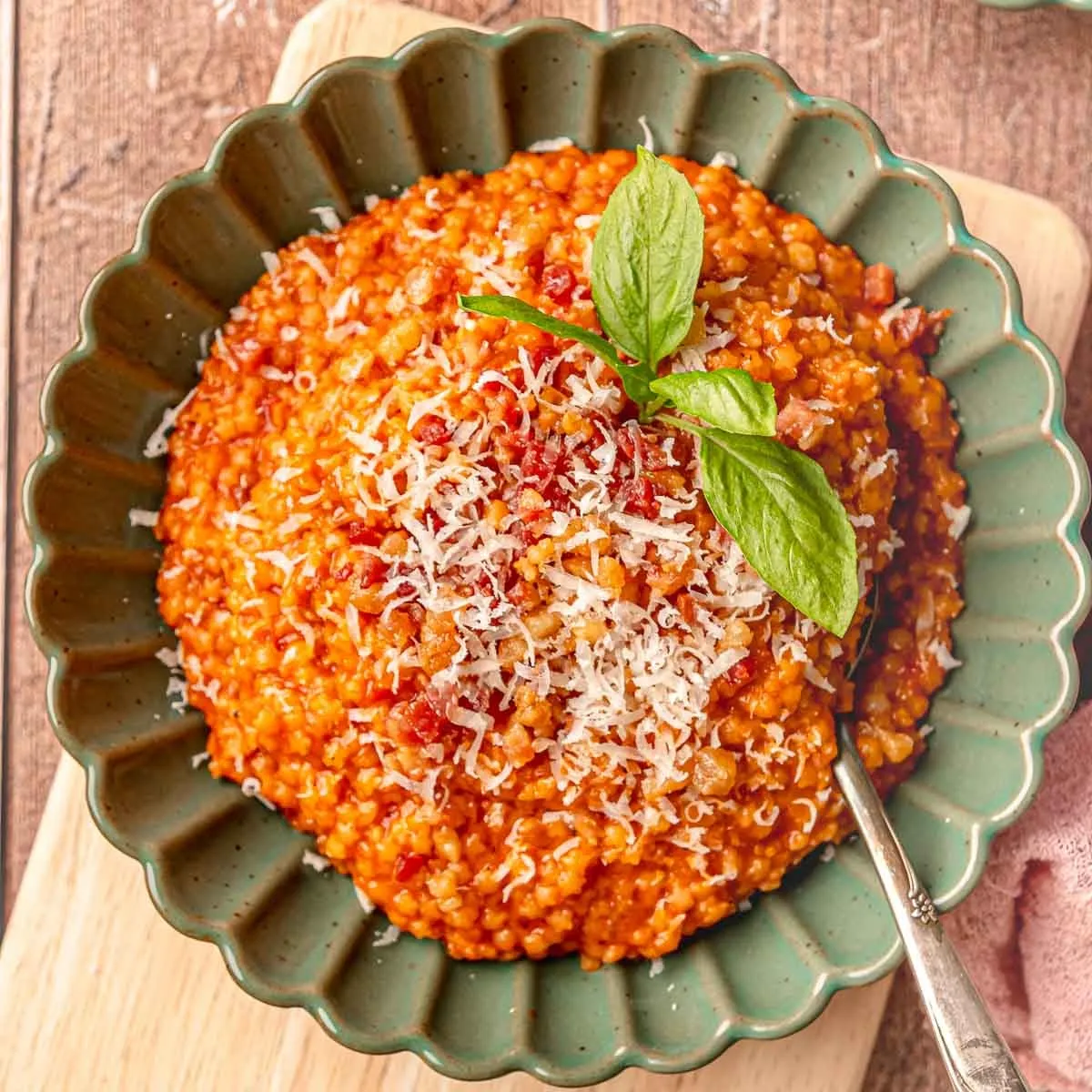 Tomato Pastina with Guanciale (Creamy Italian Comfort)