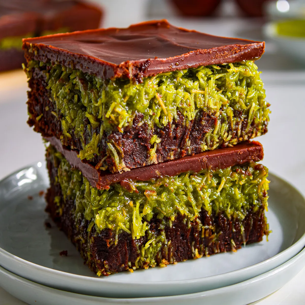 Chocolate Pistachio Brownies a.k.a Dubai Chocolate Brownies