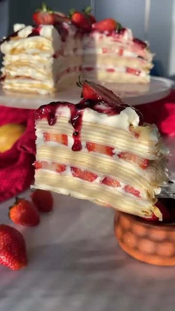 Strawberries and Cream Cake