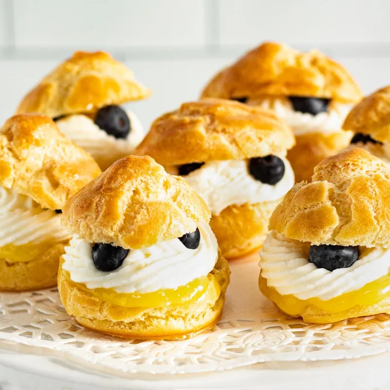 Mini Lemon Cream Puffs