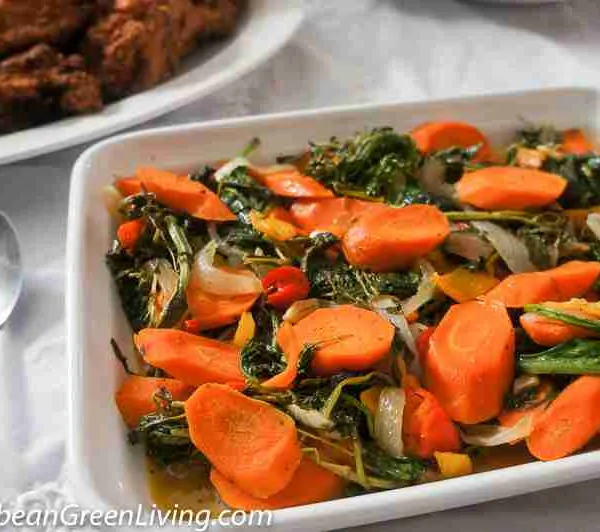 Sautéed Carrots, Kale and Watercress