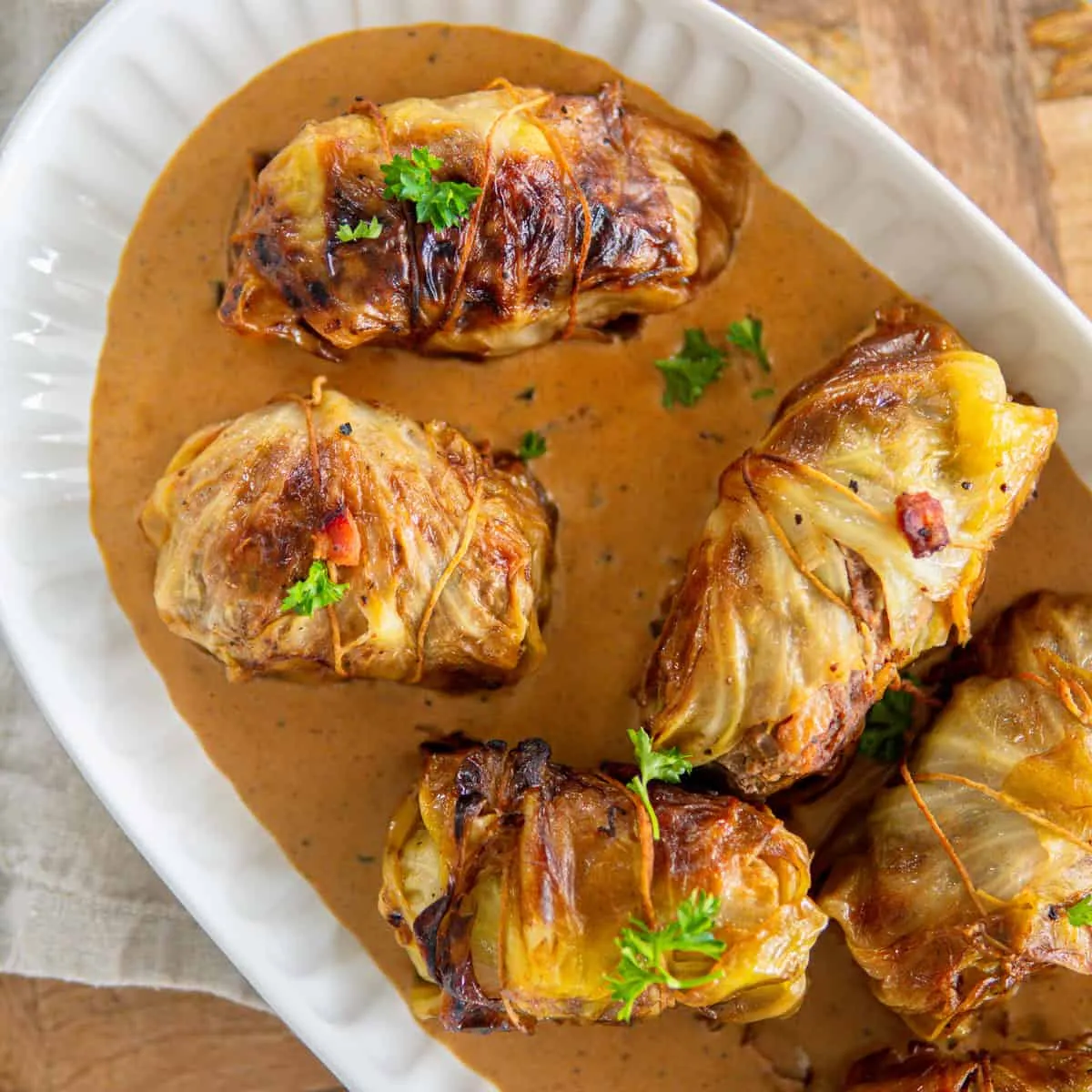 German Stuffed Cabbage Rolls (Kohlrouladen)