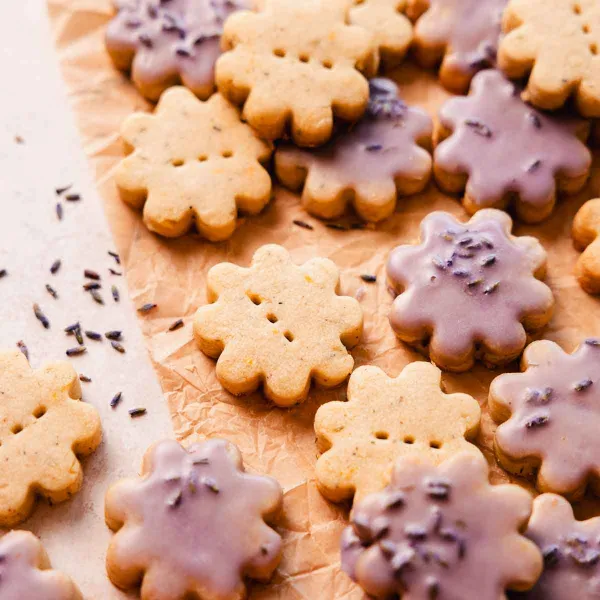 Lavender Shortbread Cookies
