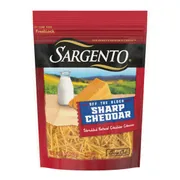 Sargento Off The Block Fine Cut Shredded Sharp Cheddar Cheese