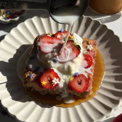 Recipe 'Strawberry Banana Oatmeal Bake'
