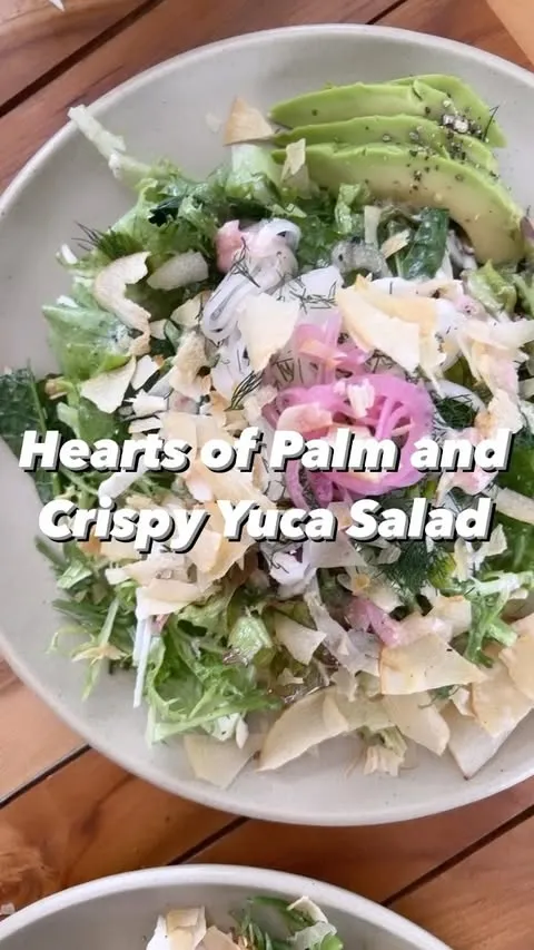 Hearts of Palm and Crispy Yuca Salad!