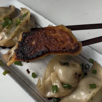 Recipe 'Pan-Fried Dumplings with Pork and Chives'