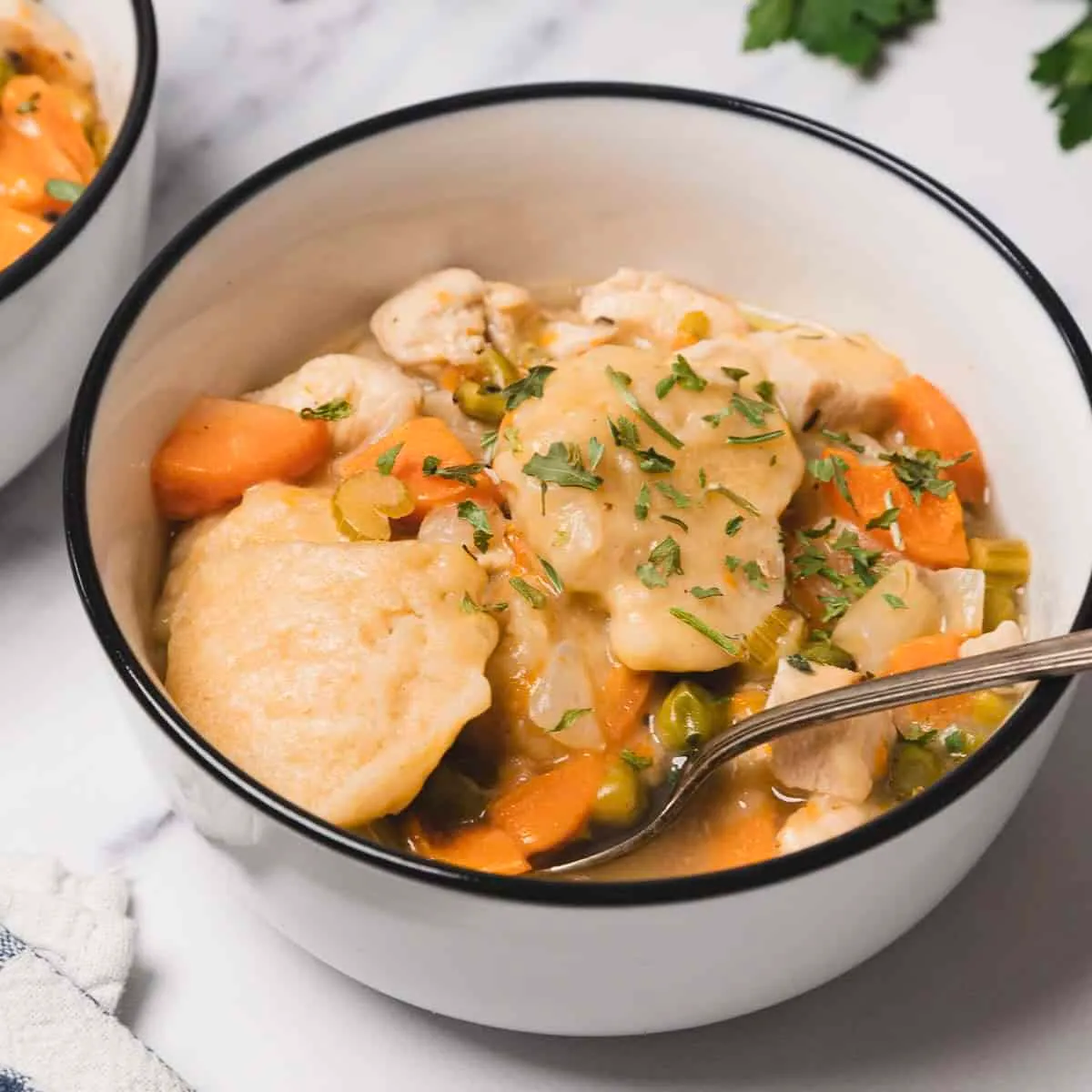Easy Chicken and Dumplings Skillet