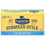 Lucerne Butter, Salted, European Style, Super Premium