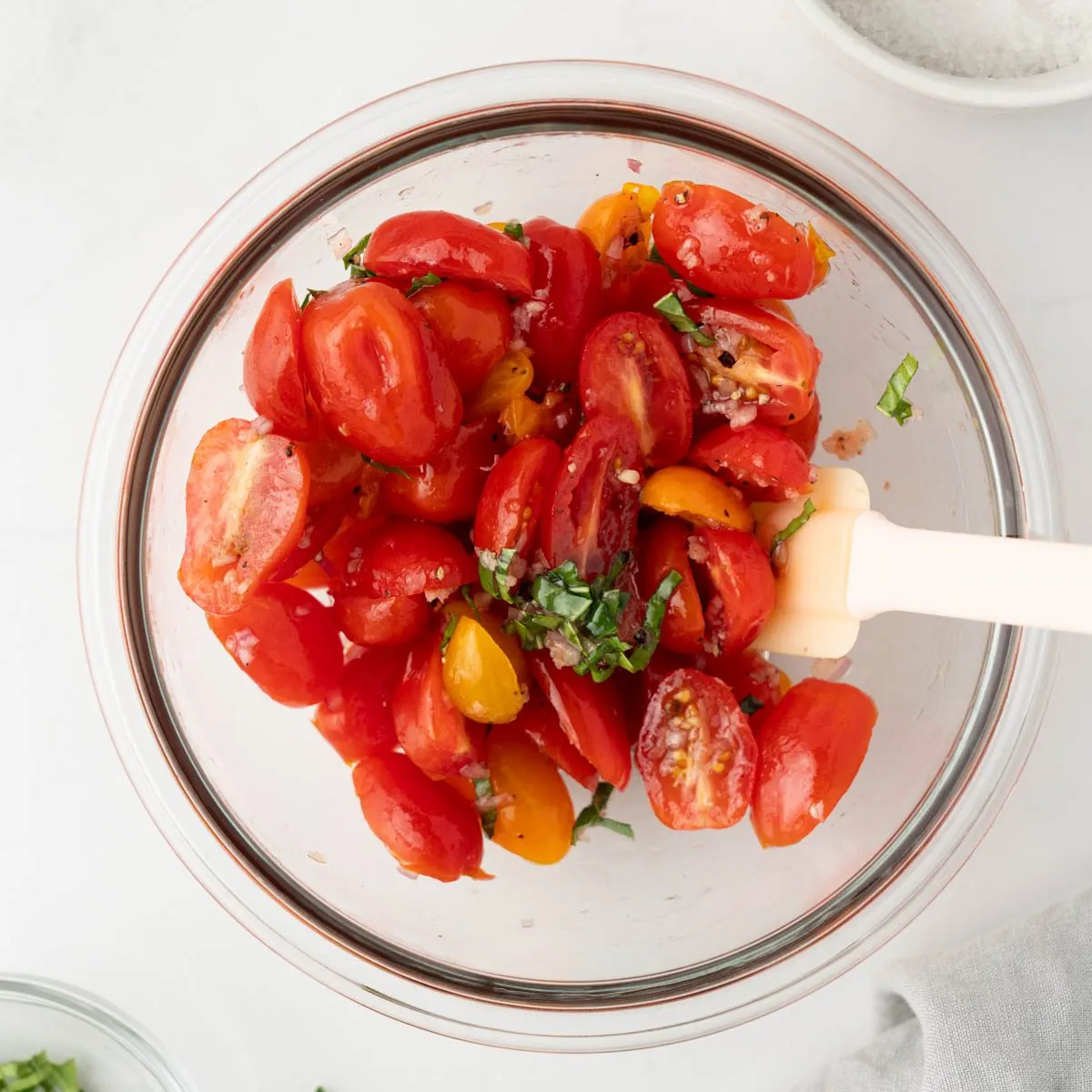 Simple Marinated Cherry Tomatoes