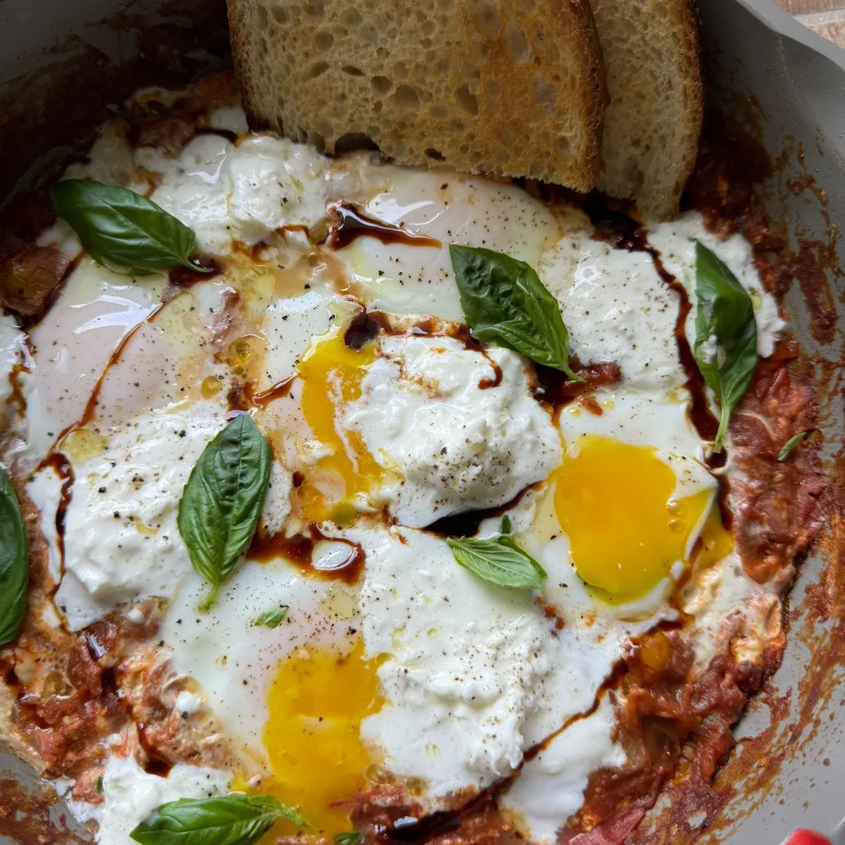 Burrata Caprese Shakshuka