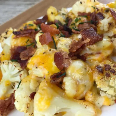 Recipe 'Cheesy cauliflower with bacon'