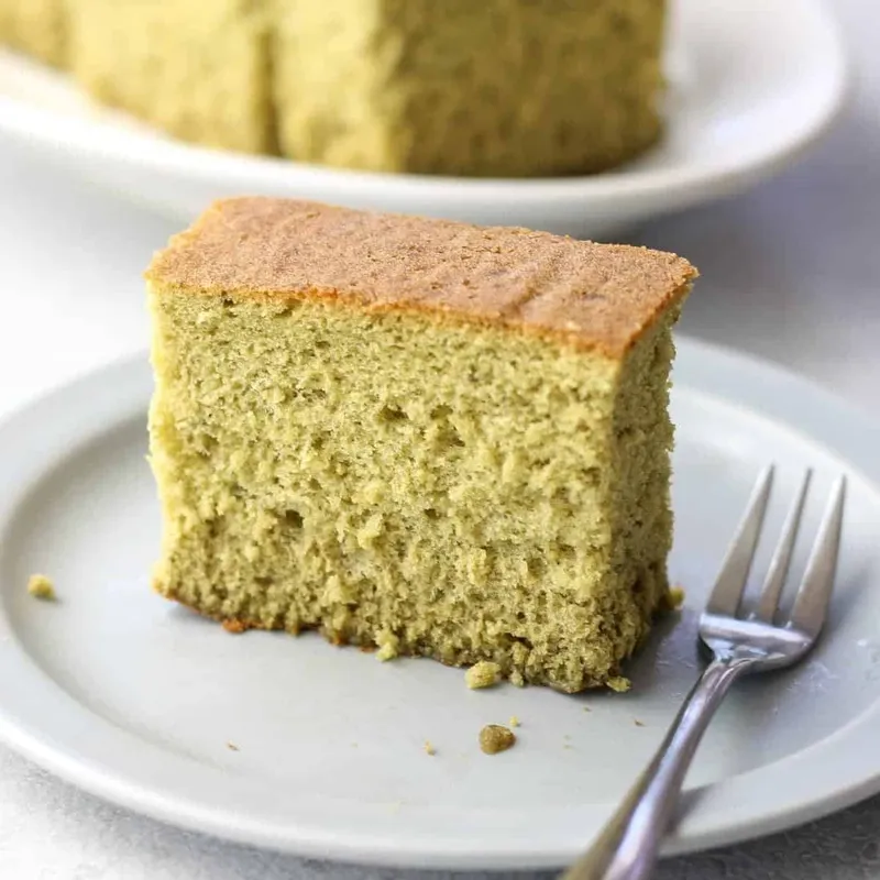 Matcha Castella Cake Recipe (Japanese Sponge Cake)