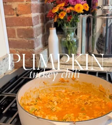 Recipe 'Creamy Pumpkin Turkey Chili Soup'