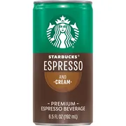 Starbucks Espresso And Cream Coffee Drink