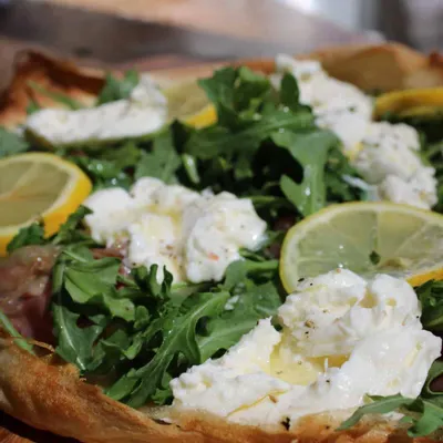 Recipe 'Sourdough Discard Spring Pizza'
