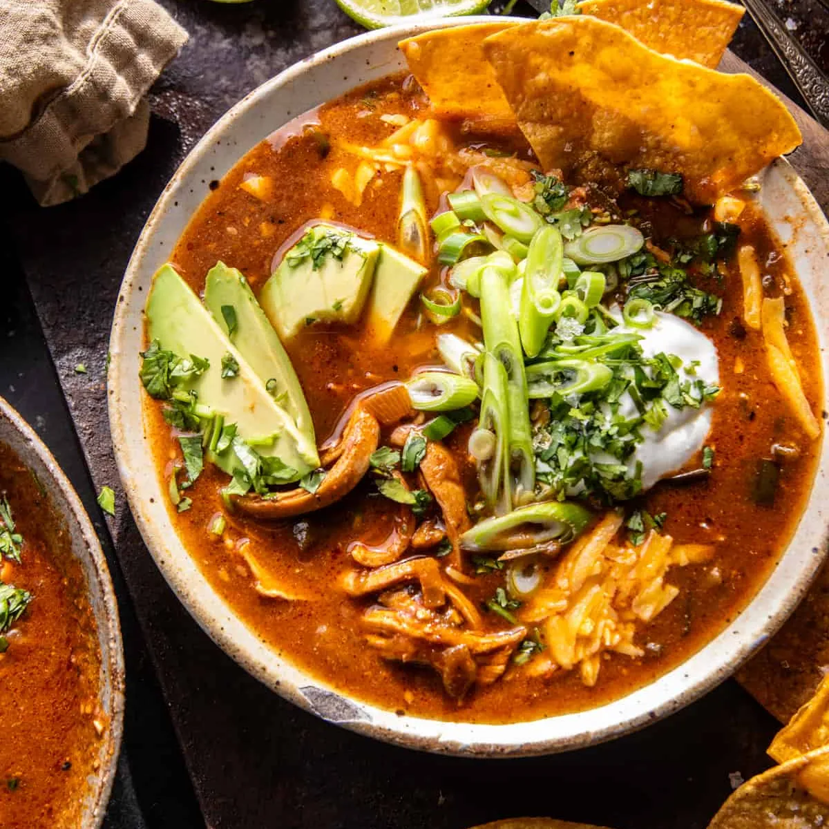 Poblano Chicken Tortilla Soup